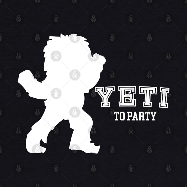 Yeti to party - Fun College Christmas by CottonGarb